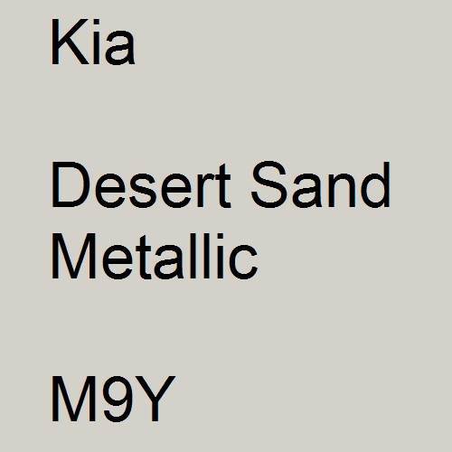 Kia, Desert Sand Metallic, M9Y.